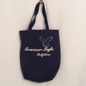 American Eagle Navy Blue Canvas Handbag